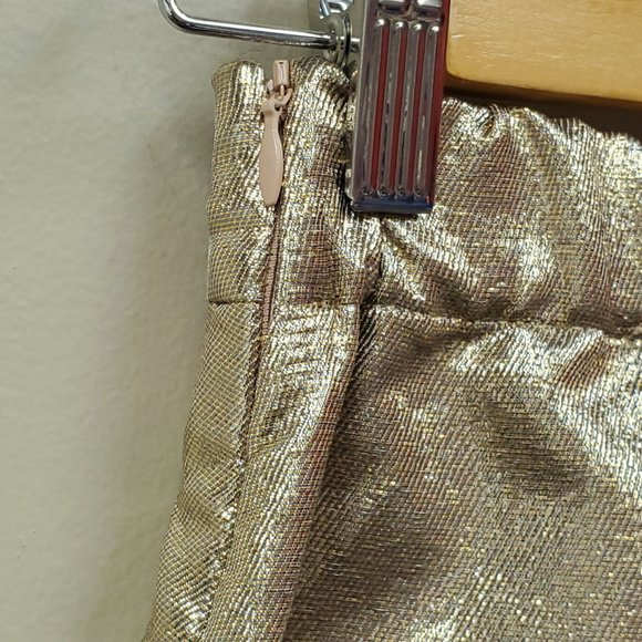 Maje Metallic Silk Blend Short Sz XS  NWT - Picture 4 of 11